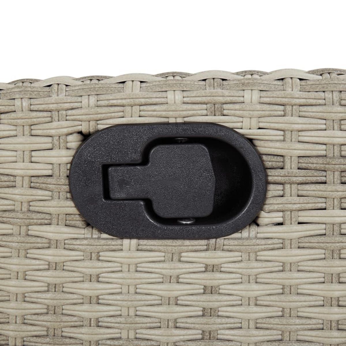 VIDAXL Ensemble a manger de jardin et coussins 9 pcs gris clair rotin