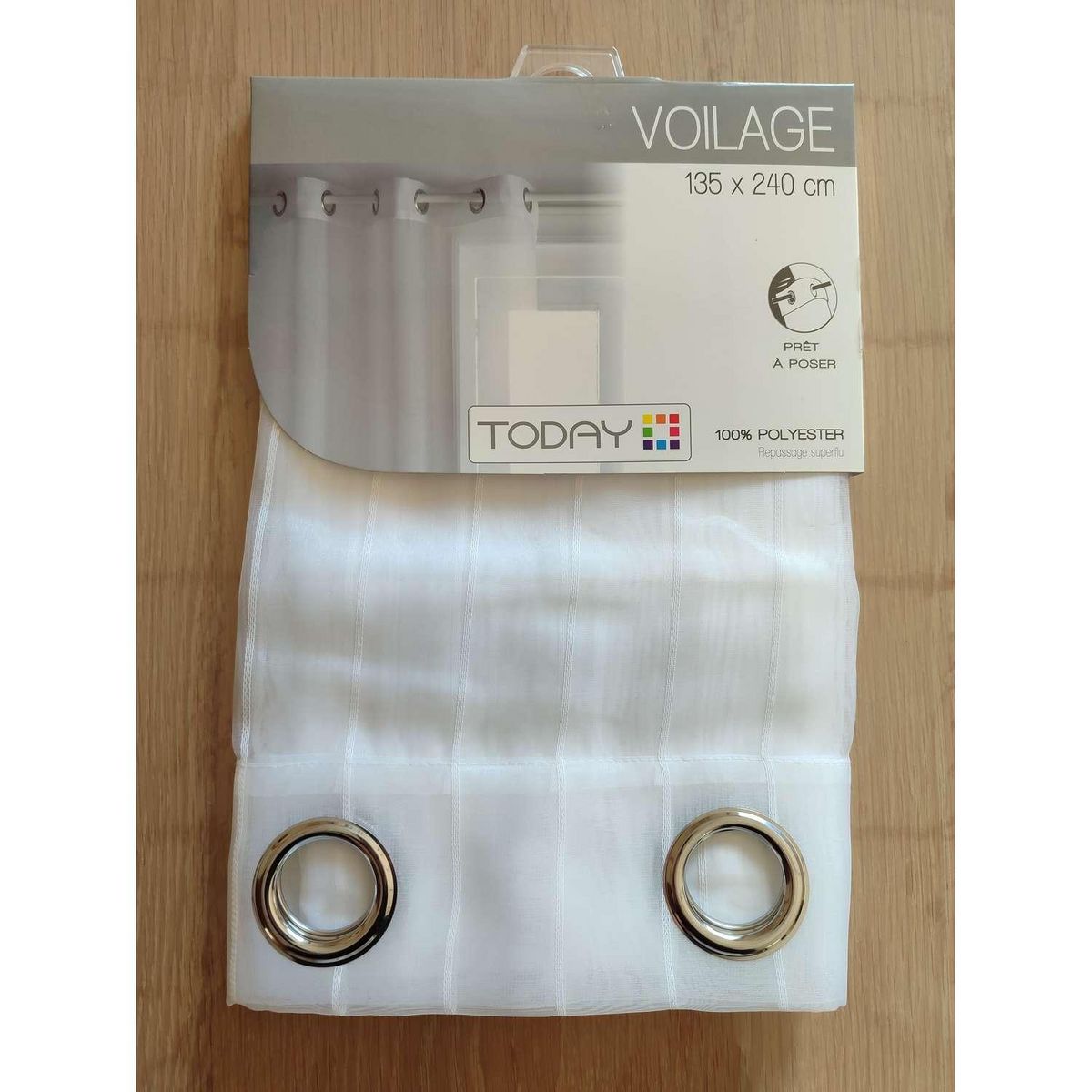 Today Voilage Pure - 135 x 240 cm - Blanc