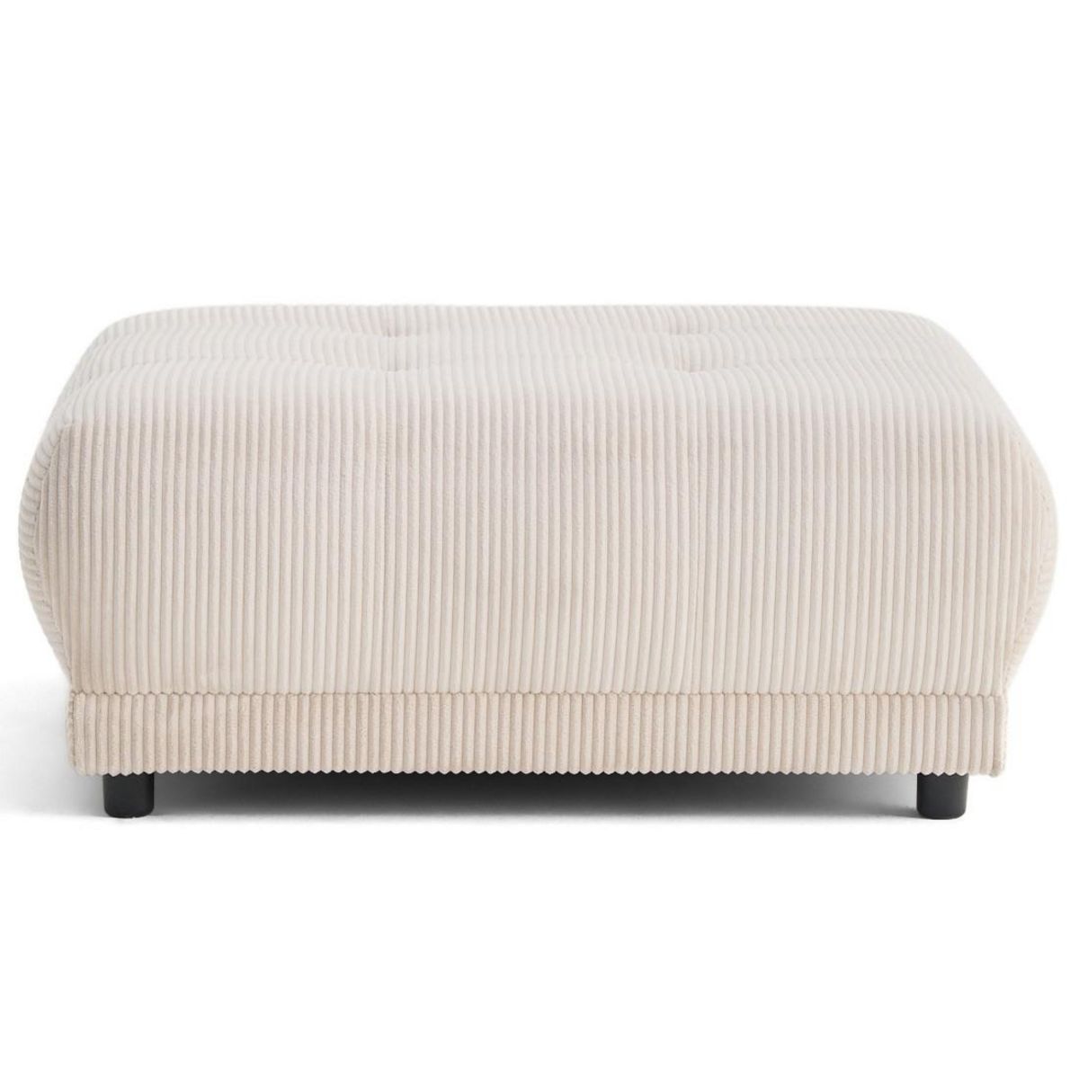 LISA DESIGN Amadora - pouf en velours côtelé