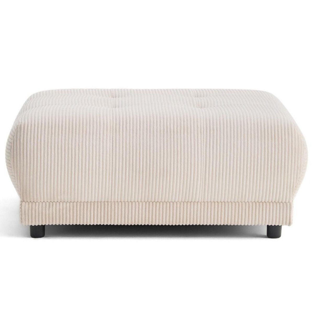 LISA DESIGN Amadora - pouf en velours côtelé