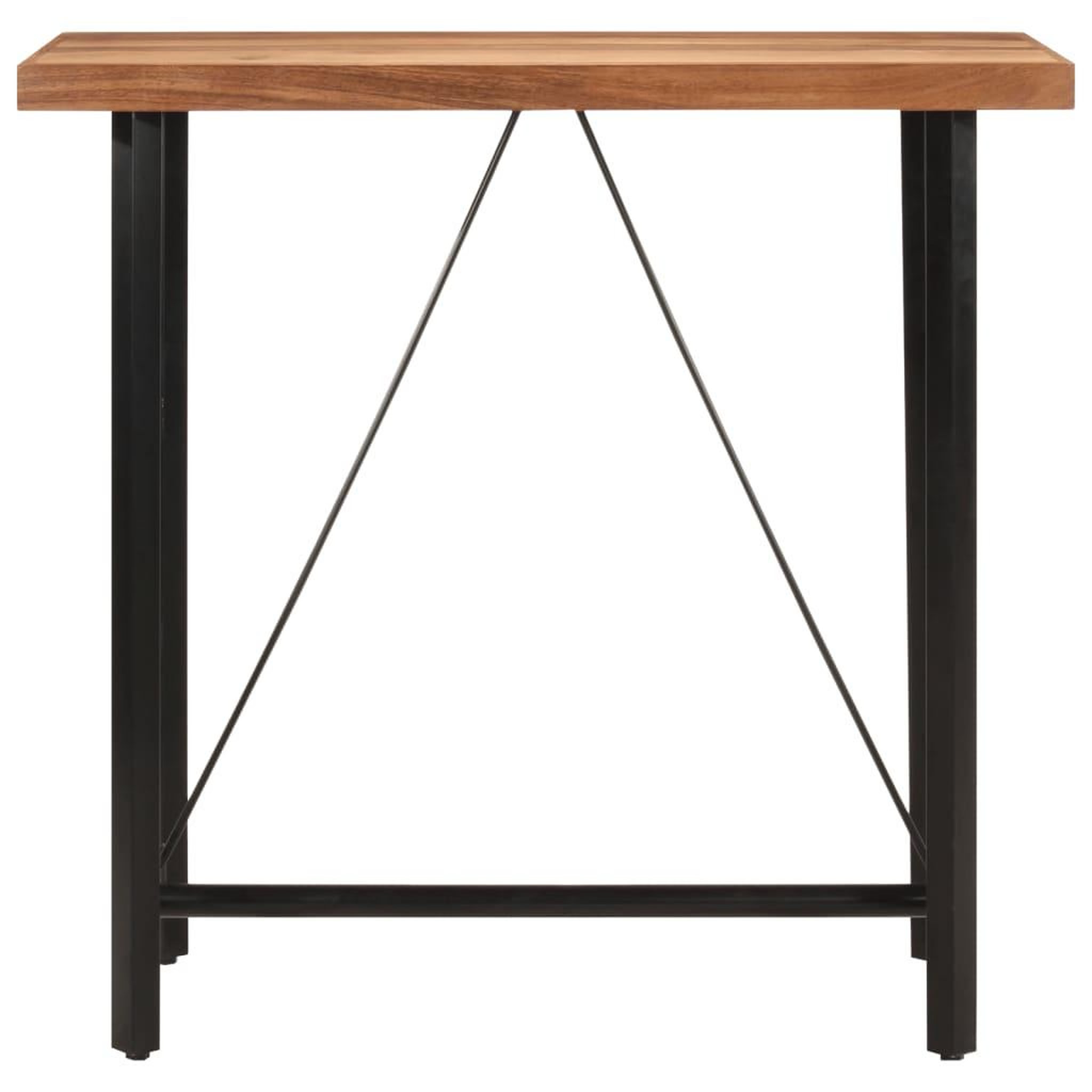 Voir la diapositive 2 : VIDAXL Table de bar 110x55x107 cm bois massif d'acacia et fer