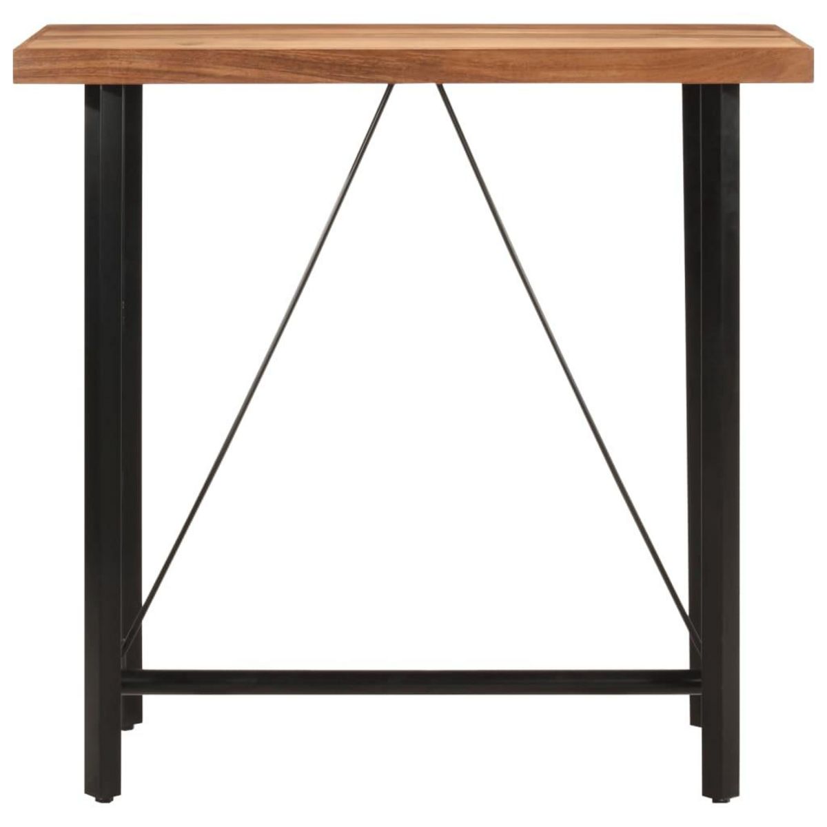 VIDAXL Table de bar 110x55x107 cm bois massif d'acacia et fer