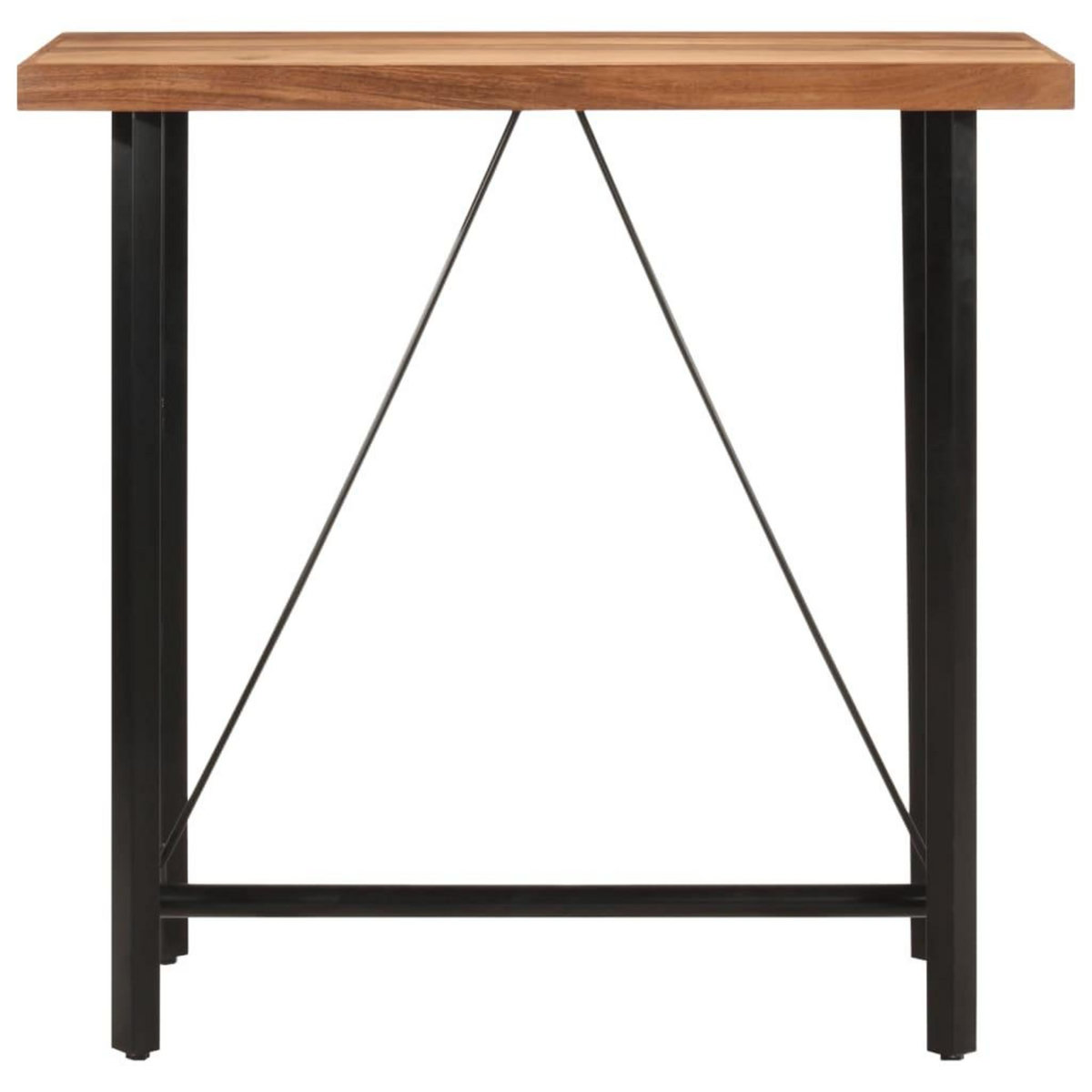 VIDAXL Table de bar 110x55x107 cm bois massif d'acacia et fer