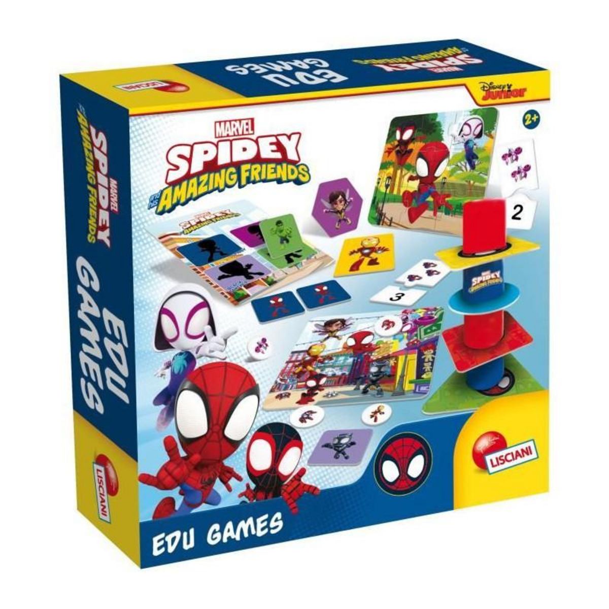 LISCIANI GIOCHI Collection de 10 jeux éducatifs pour les plus petits - Spidey - Edu Games - LISCIANI