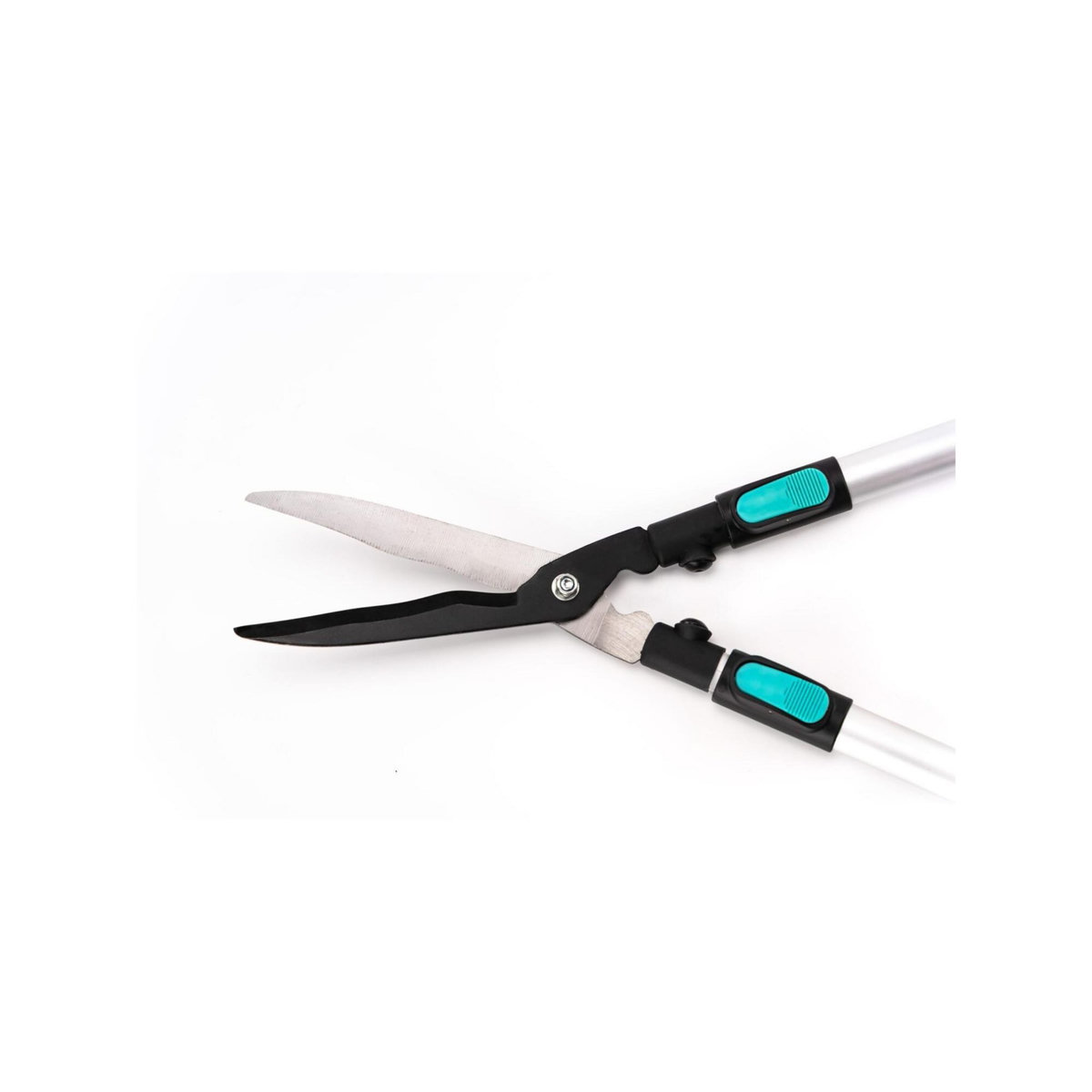 SUAN Cisaille à haie lame ondulée - Suan - Manche télescopique - Dimensions : 62-80 x 19-25 x 3 cm