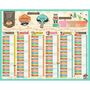 Voir la diapositive 1 :  Calendrier scolaire enfant 21x26,5cm grille 2 x 6 mois 2019-2020