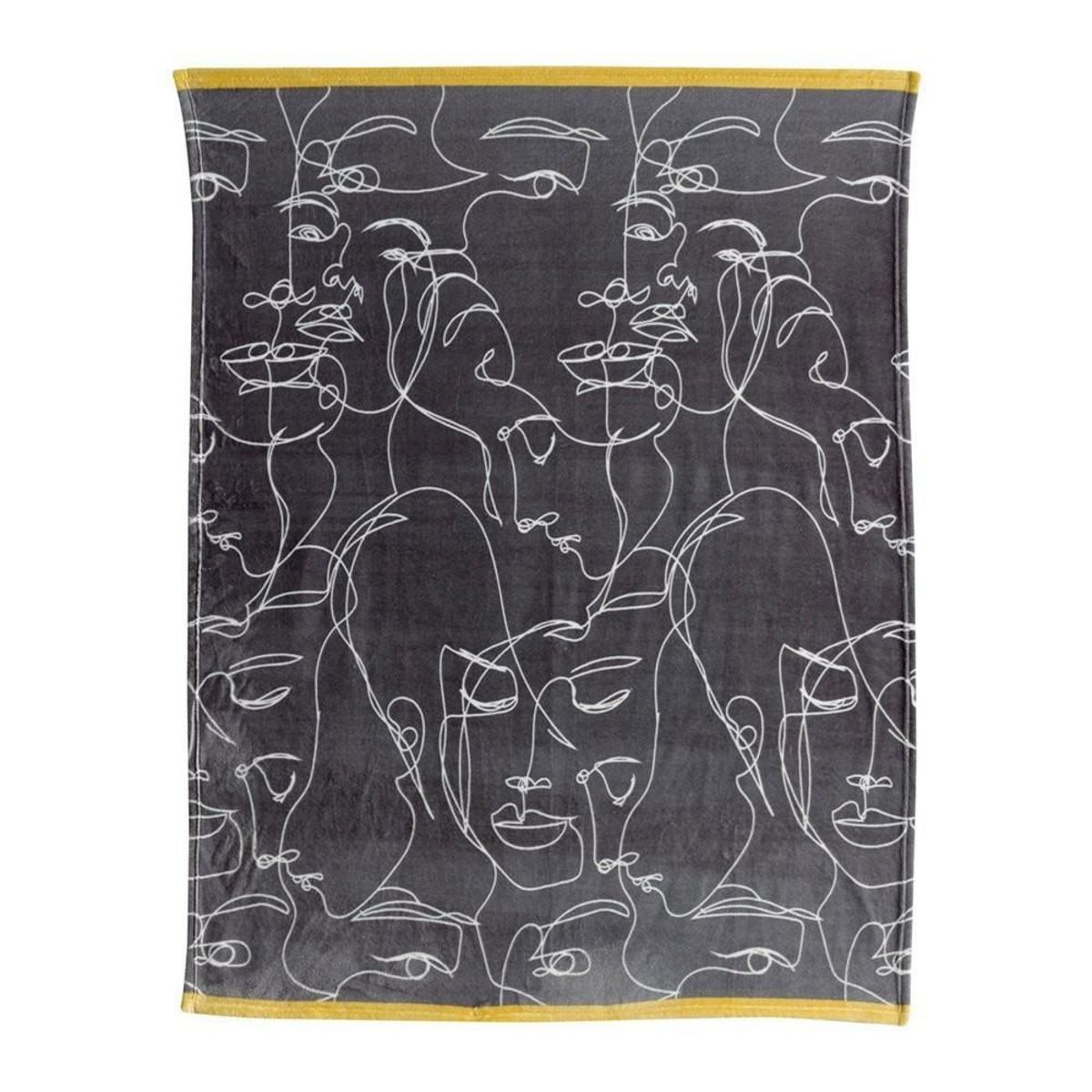 ATELIER DU COTON Plaid ultra-doux 130x160 cm Nymphea