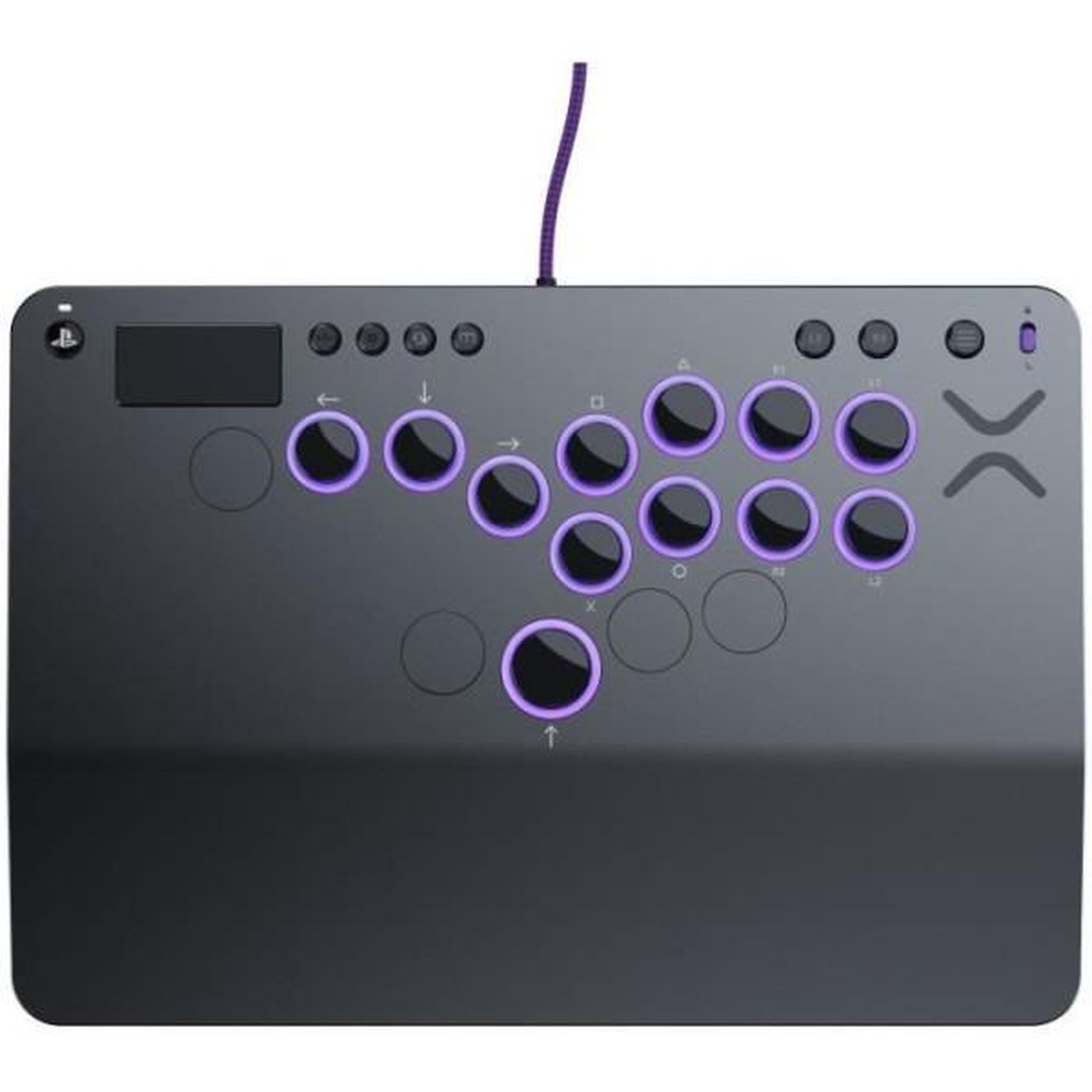 Turtle Beach Manette de combat sans levier - Xbox - Victrix Pro KO Leverless Fight Stick - Gris