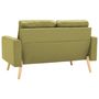 Voir la diapositive 5 : VIDAXL Canape a 2 places Vert Tissu