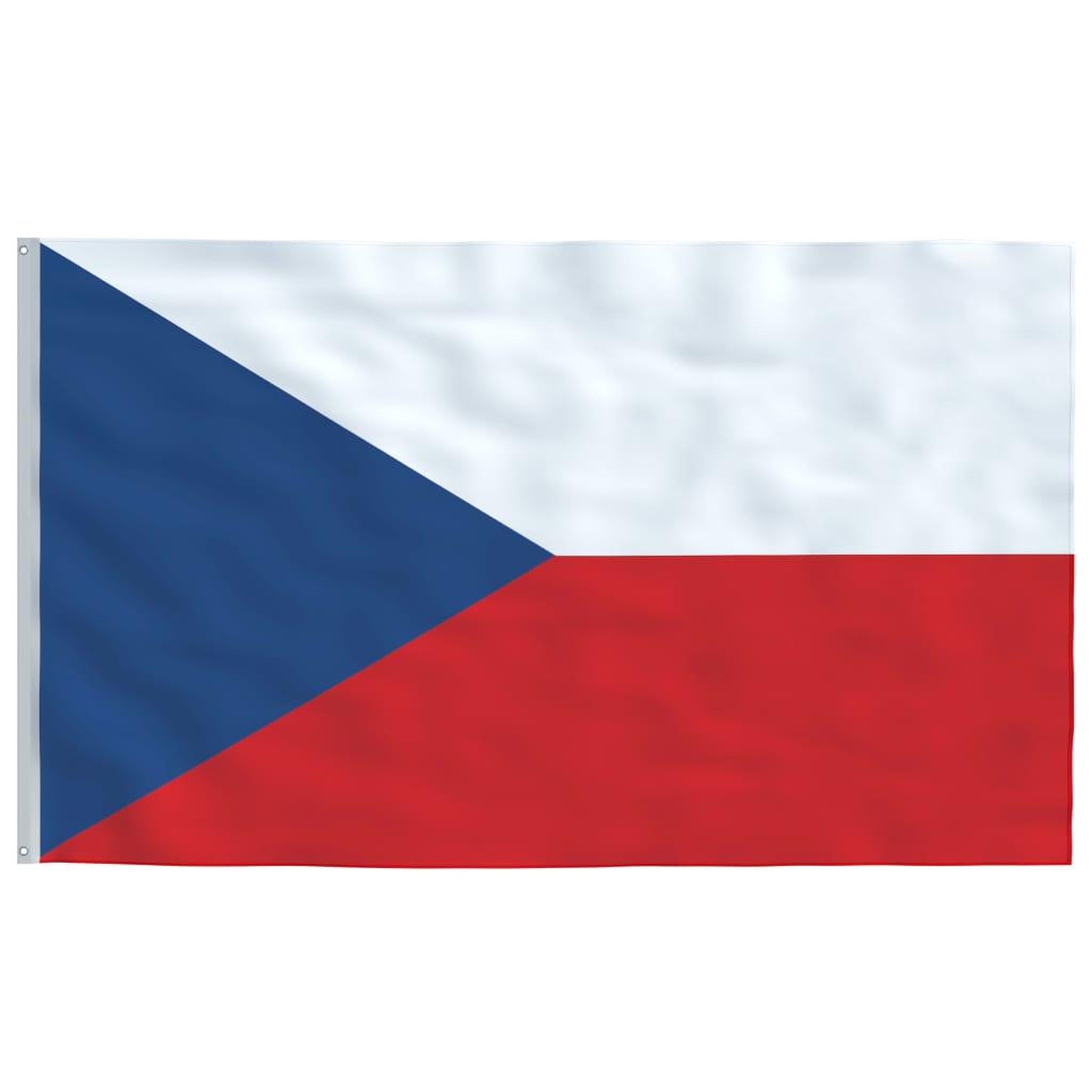 Voir la diapositive 4 : VIDAXL Drapeau tcheque et mat 6,23 m Aluminium