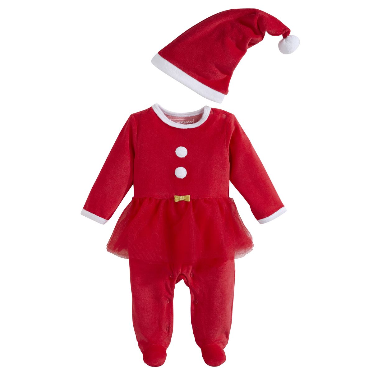 INEXTENSO Pyjama mère noël bébé fille