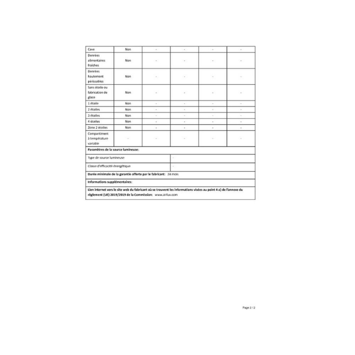 Airlux Cave à vin de service 54 bouteilles - arcav54