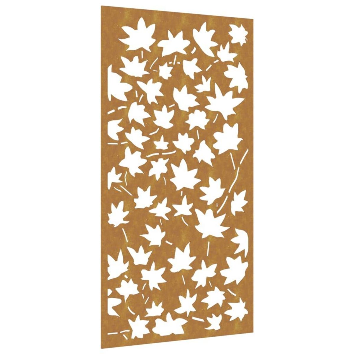 VIDAXL Decoration murale jardin 105x55 cm acier corten design feuille