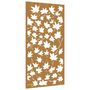 Voir la diapositive 2 : VIDAXL Decoration murale jardin 105x55 cm acier corten design feuille