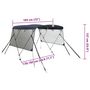 Voir la diapositive 6 : VIDAXL Toit bimini a 3 arceaux parois en maille 183x(170-182)x137 cm