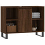 Voir la diapositive 3 : VIDAXL Armoire salle de bain chene marron 80x33x60cm bois d'ingenierie