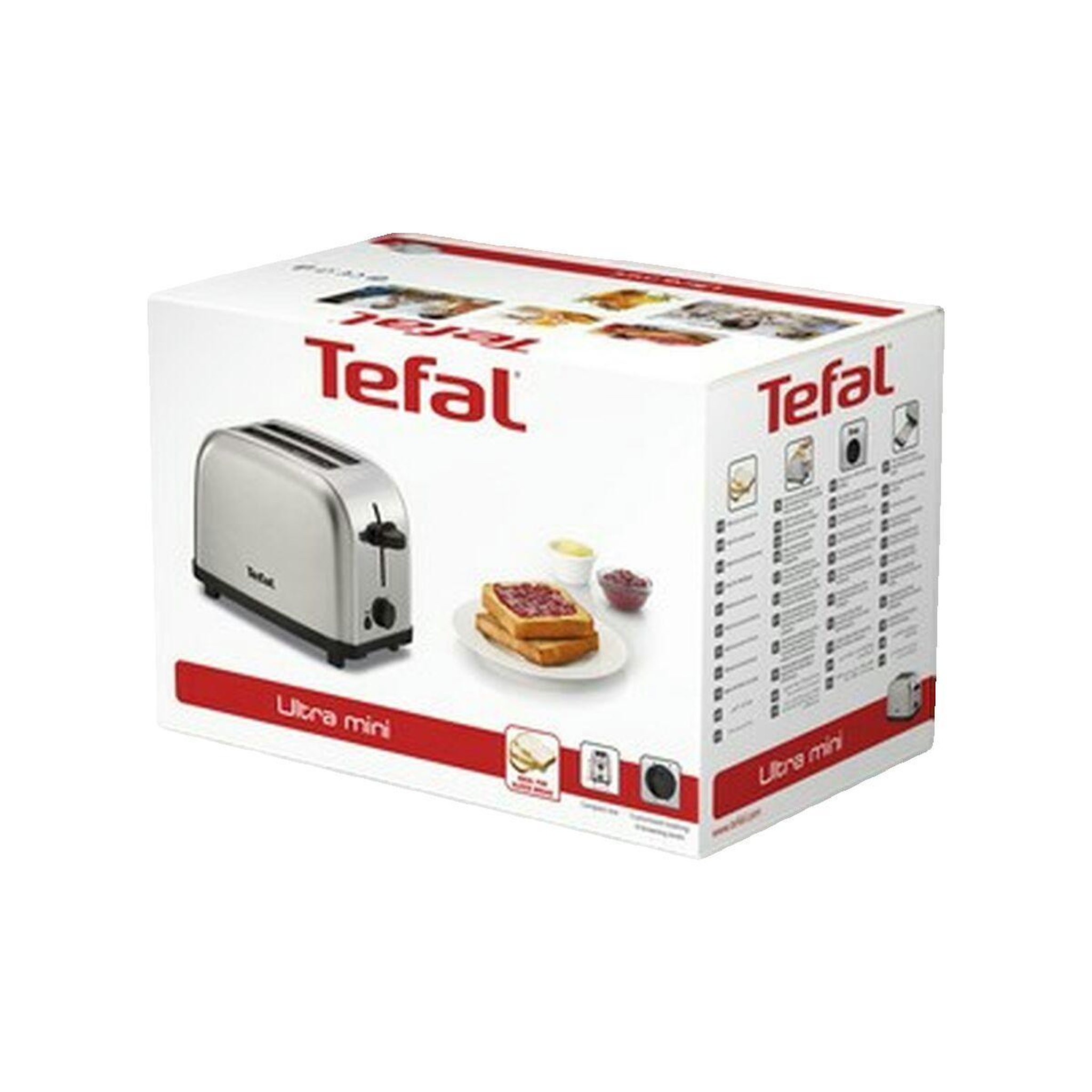 Voir la diapositive 3 : TEFAL Grille-pain Tefal 2 tranches acier inoxydable