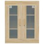 Voir la diapositive 3 : VIDAXL Armoire murale suspendue Chene sonoma 69,5x34x90 cm
