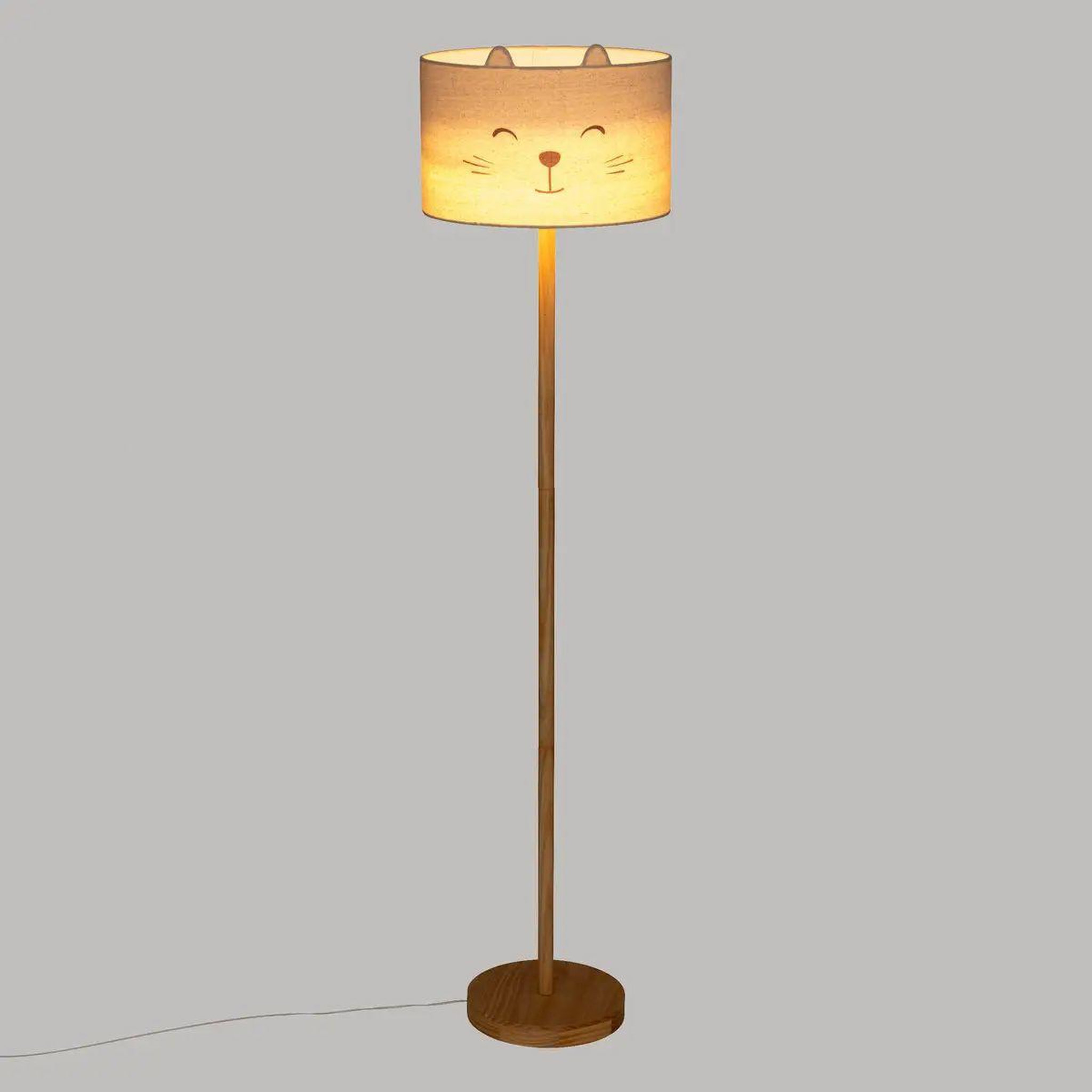 Voir la diapositive 3 : Atmosphera Kids Lampadaire enfant chat  félix  152cm blanc