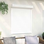 VIDAXL Volet roulant aluminium 100x130 cm blanc