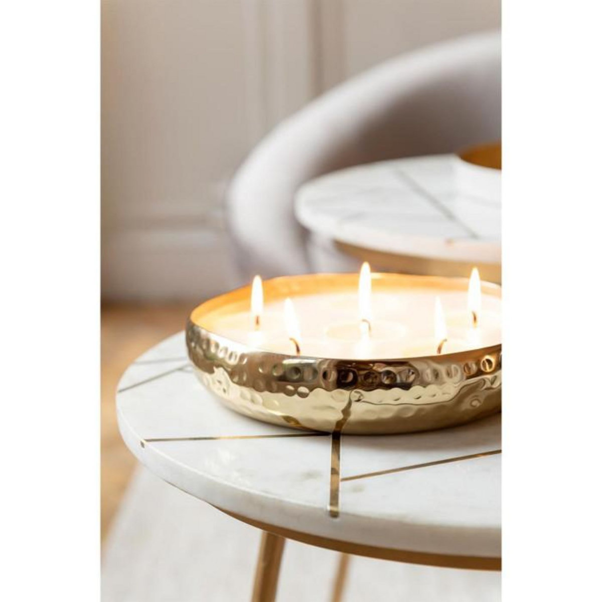 Paris Prix Bougie Parfumée Déco  Livia  19cm Oud Amber