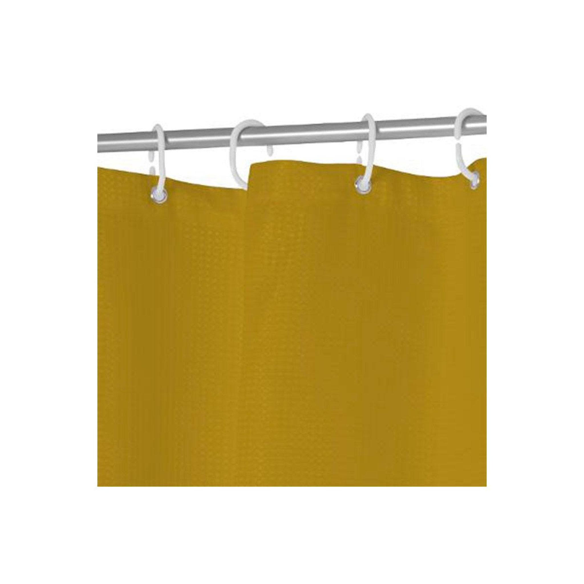 Voir la diapositive 2 : FIVE Rideau de douche  modern  180x200cm moutarde