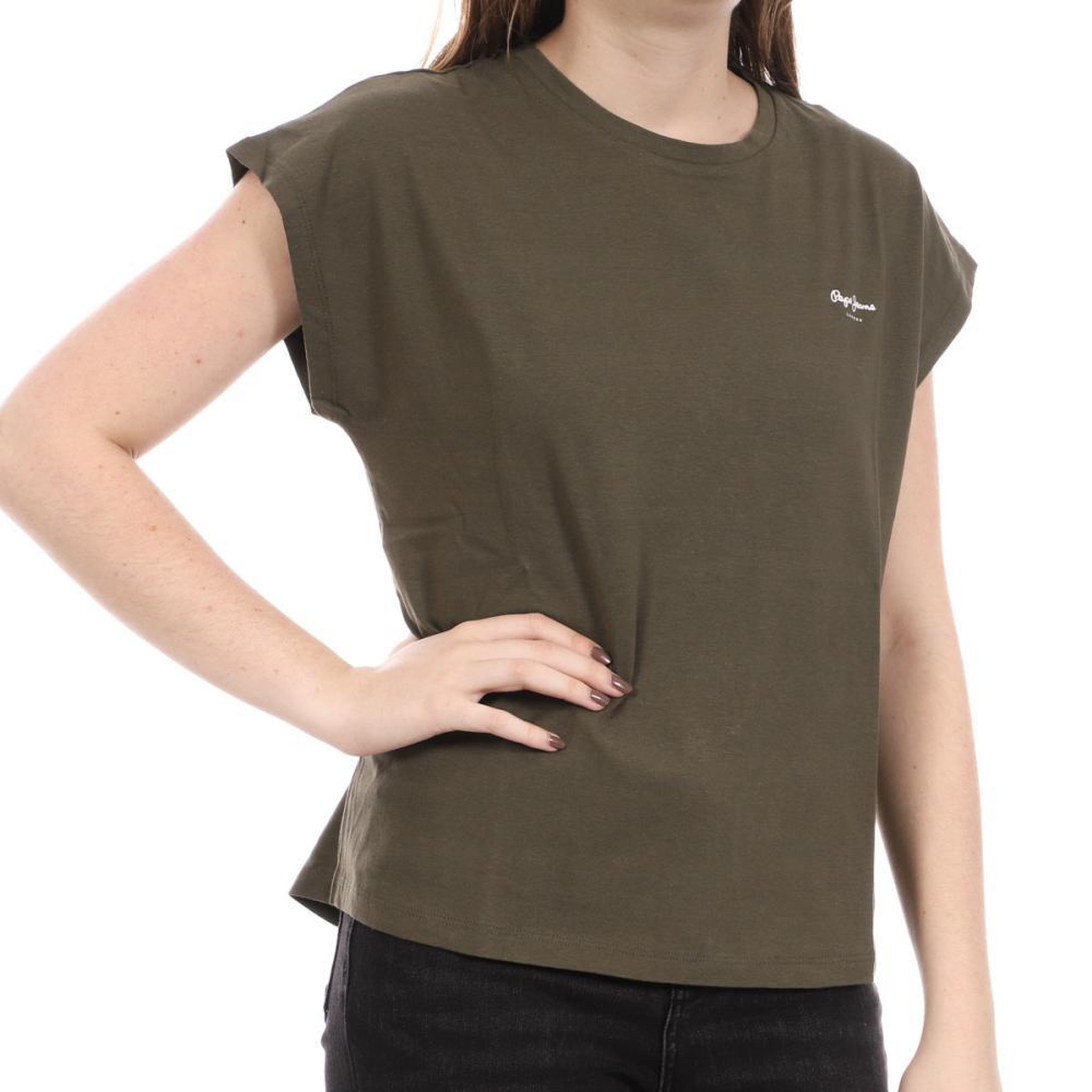 Pepe Jeans T shirt  Femme Pepe Jeans Bloom. Coloris disponibles : Vert