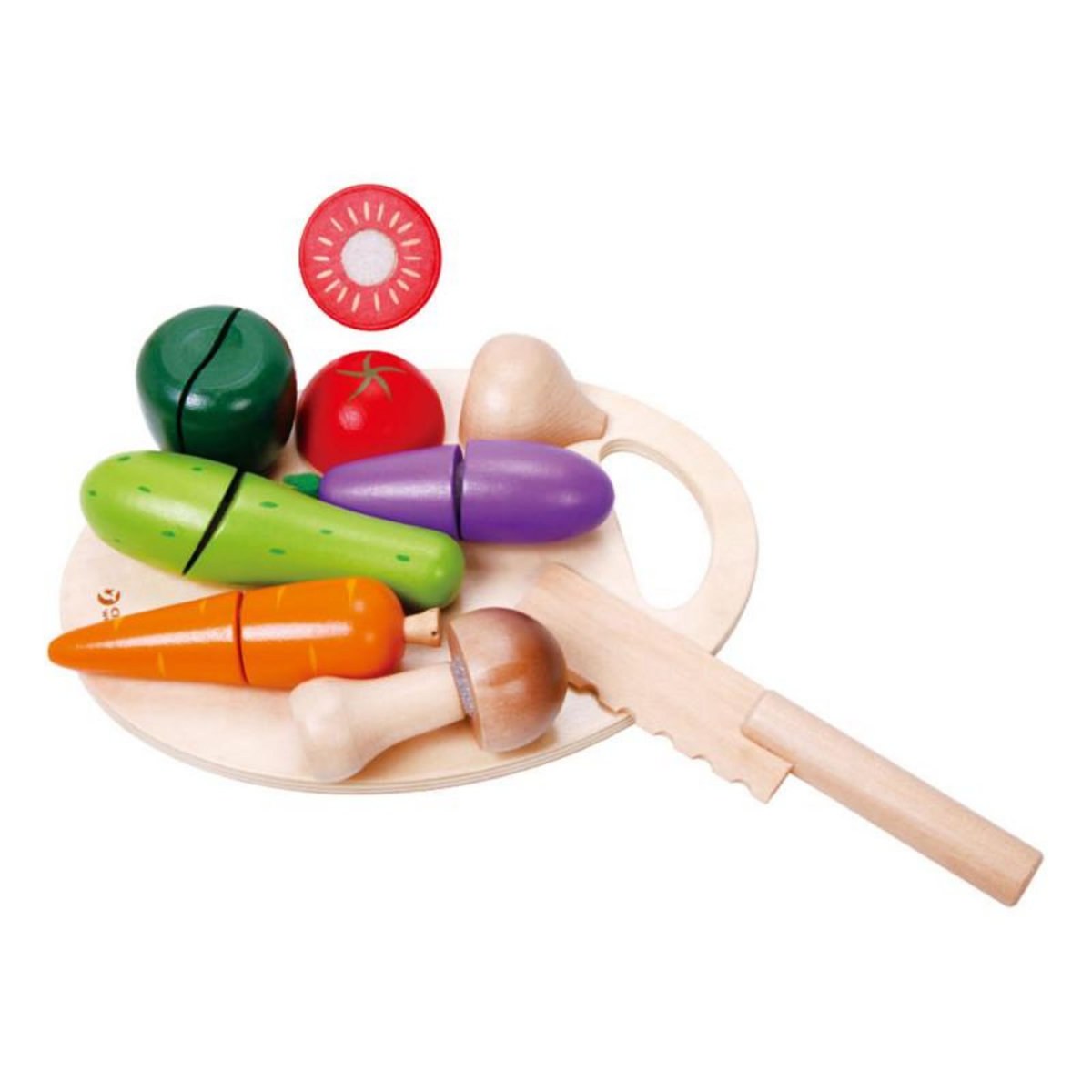 CLASSIC WORLD Classic World Wooden Cutting Vegetables with Knife and Cutting Board 2825