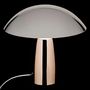 Voir la diapositive 4 : ATMOSPHERA Lampe à Poser Champignon  Omia  36cm Argent