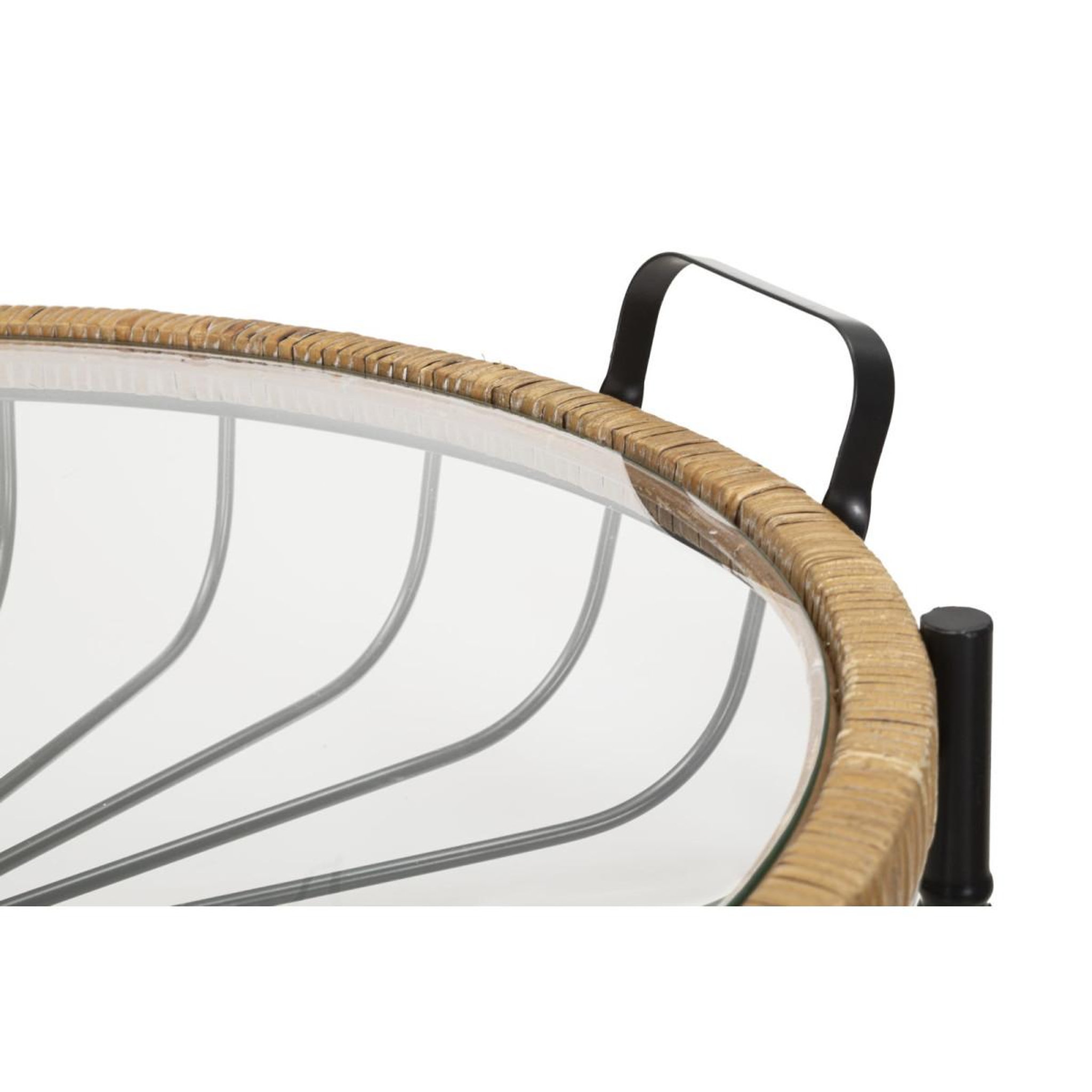 Voir la diapositive 4 : Paris Prix Table basse à roulettes  cebu  70cm noir & naturel