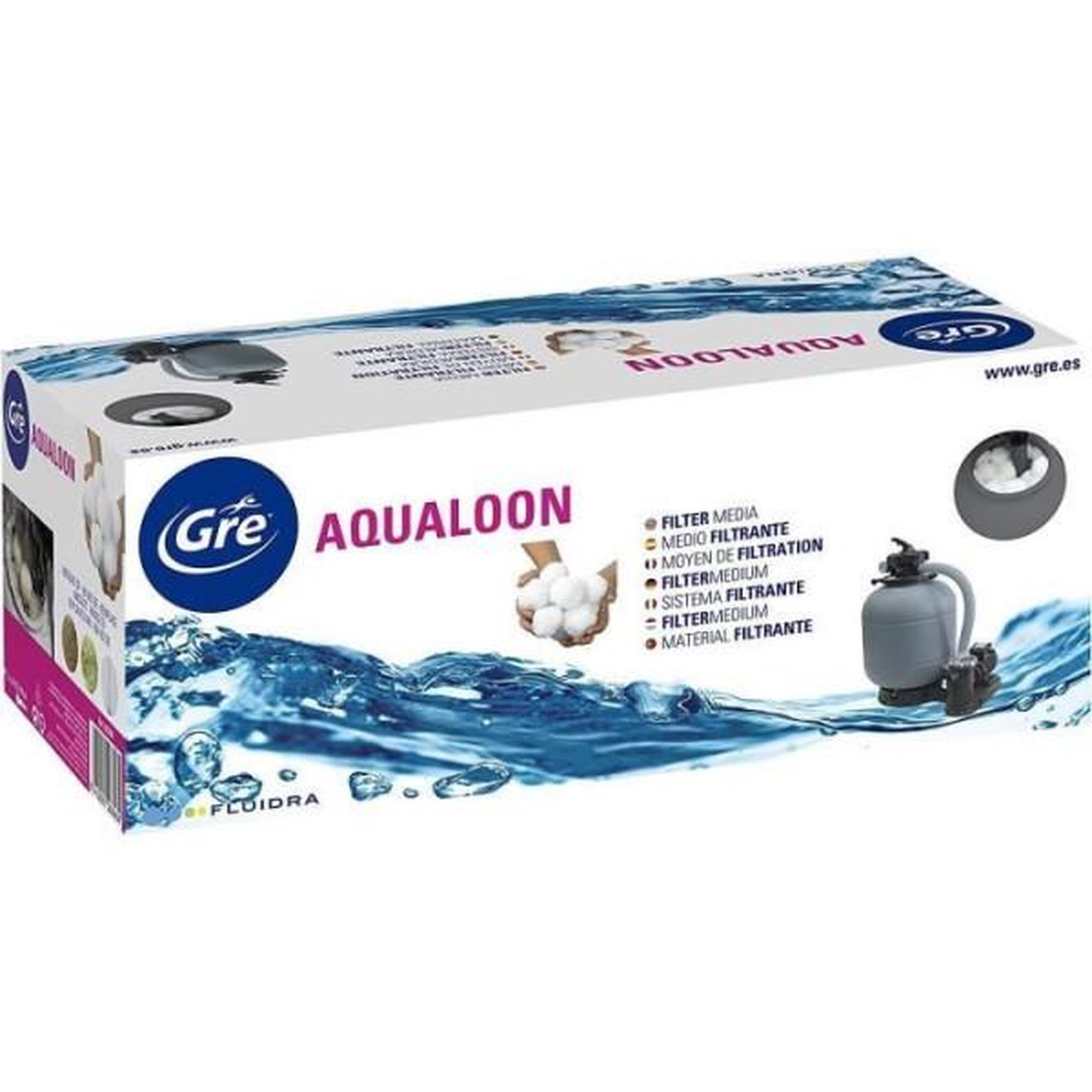 Voir la diapositive 4 : GRE Média filtrant textile aqualoon pour filtre à sable - gré