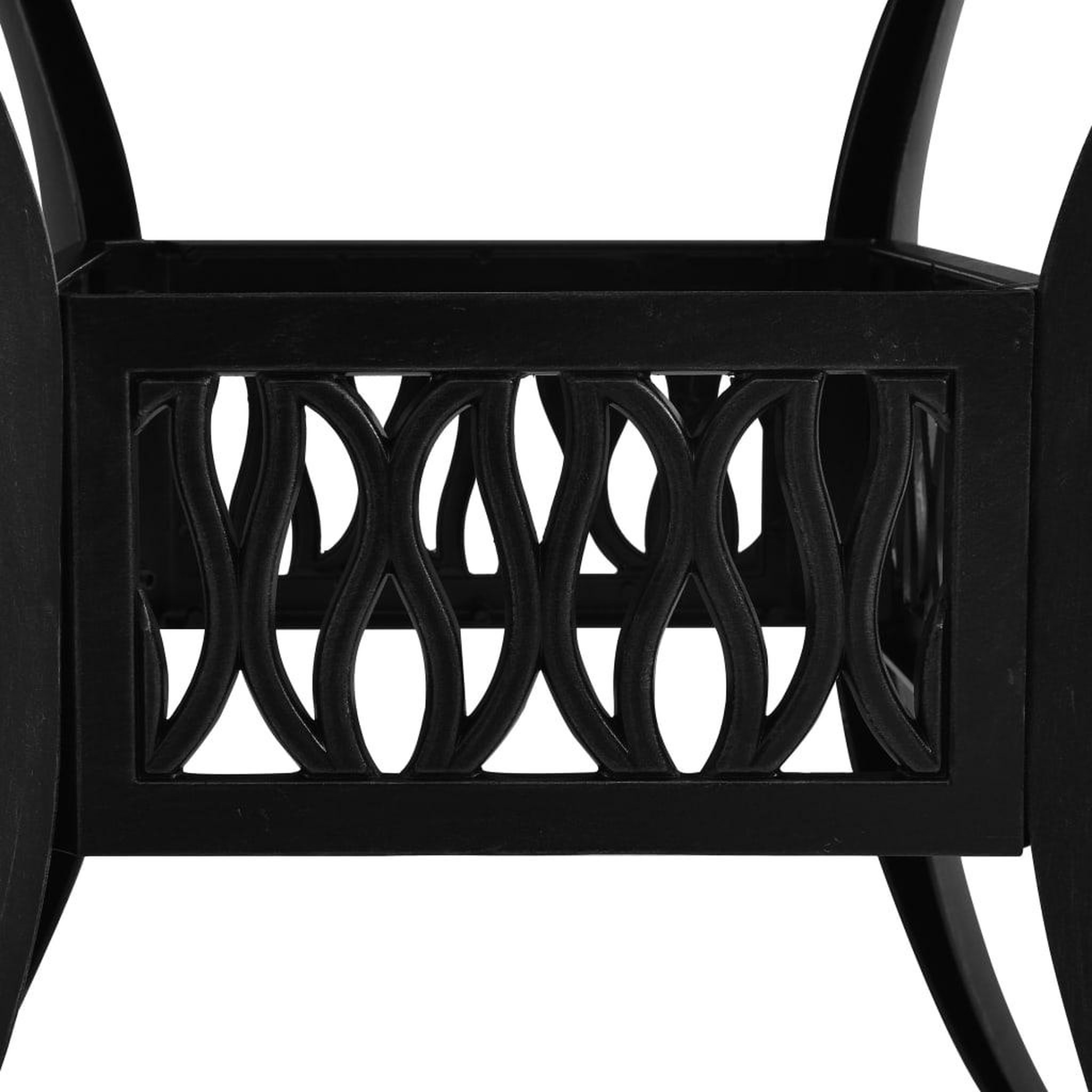 Voir la diapositive 4 : VIDAXL Table de jardin Noir 90x90x73 cm Aluminium coule