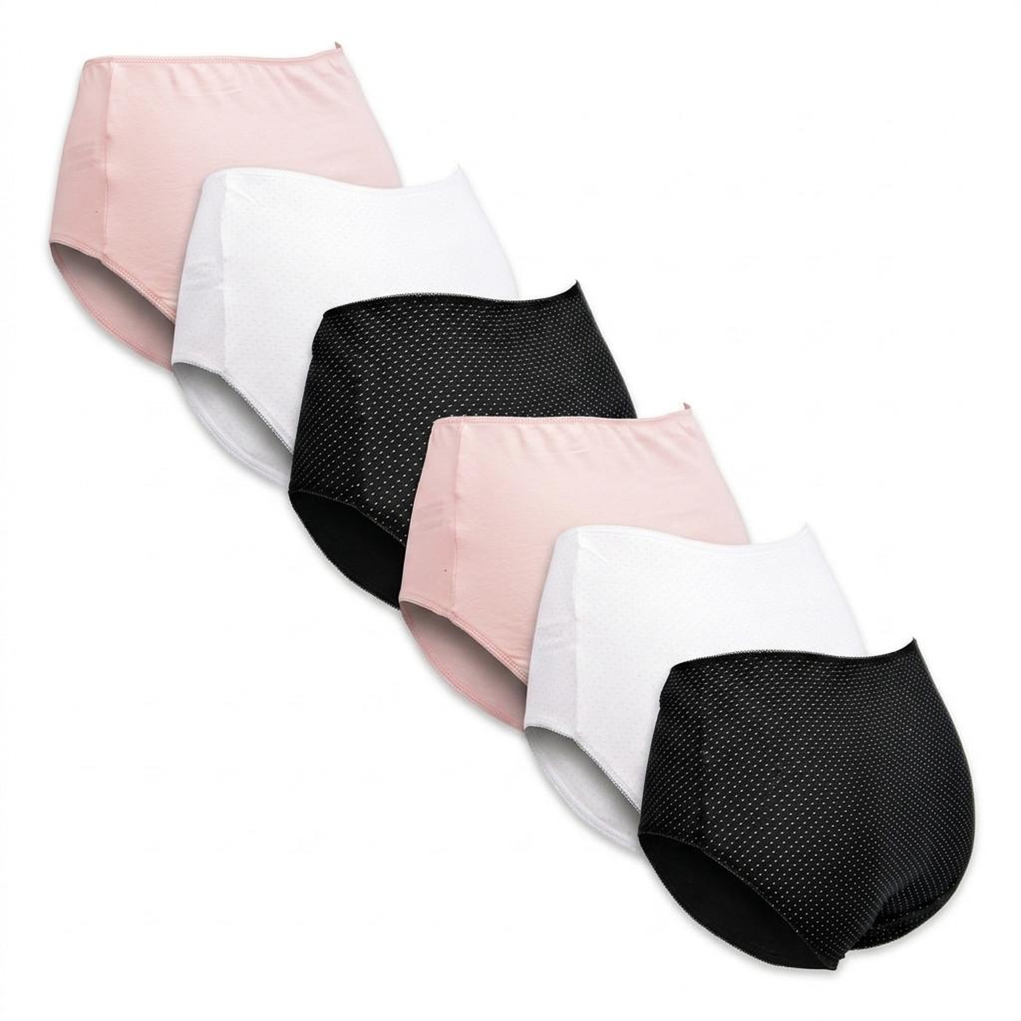 Voir la diapositive 3 : OZABI OZABI Pack de Culottes Femme Taille Haute Coton – Lot de 6