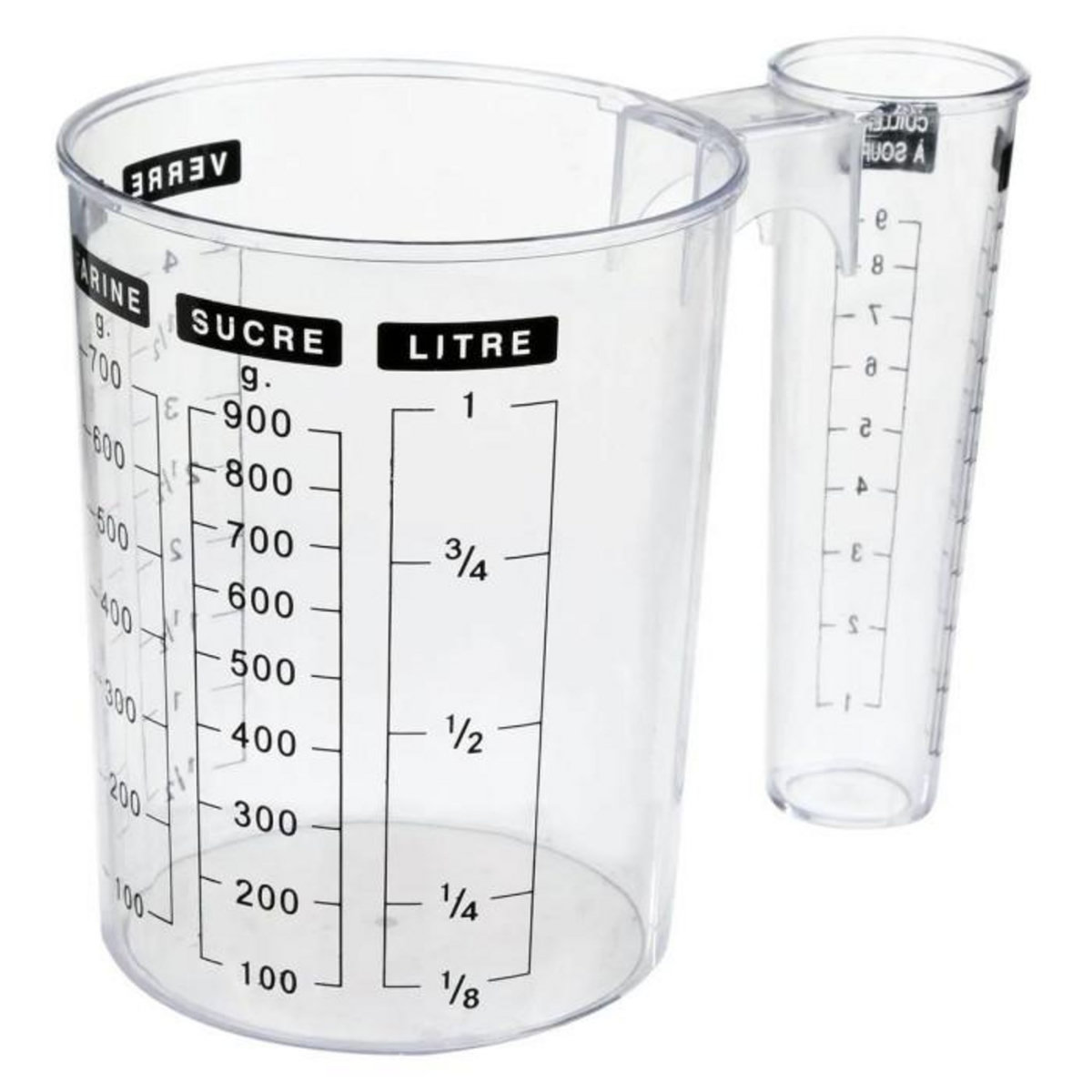 FIVE Verre Doseur  Double  18cm Transparent