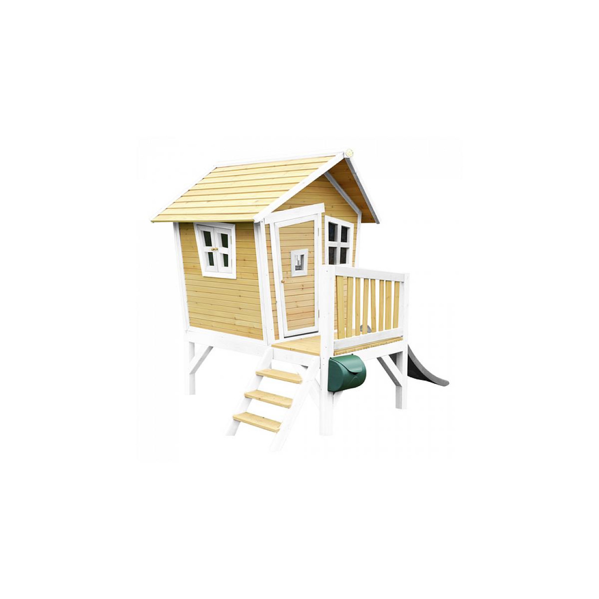 Voir la diapositive 5 : Axi House AXI Crooked Robin Maisonnette marron blanc Toboggan Gris