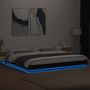 Voir la diapositive 4 : VIDAXL Cadre de lit avec lumieres LED sans matelas noir 180x200 cm