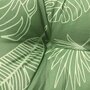 Voir la diapositive 5 : VIDAXL Coussin de banc de jardin motif de feuilles 110x50x7 cm tissu