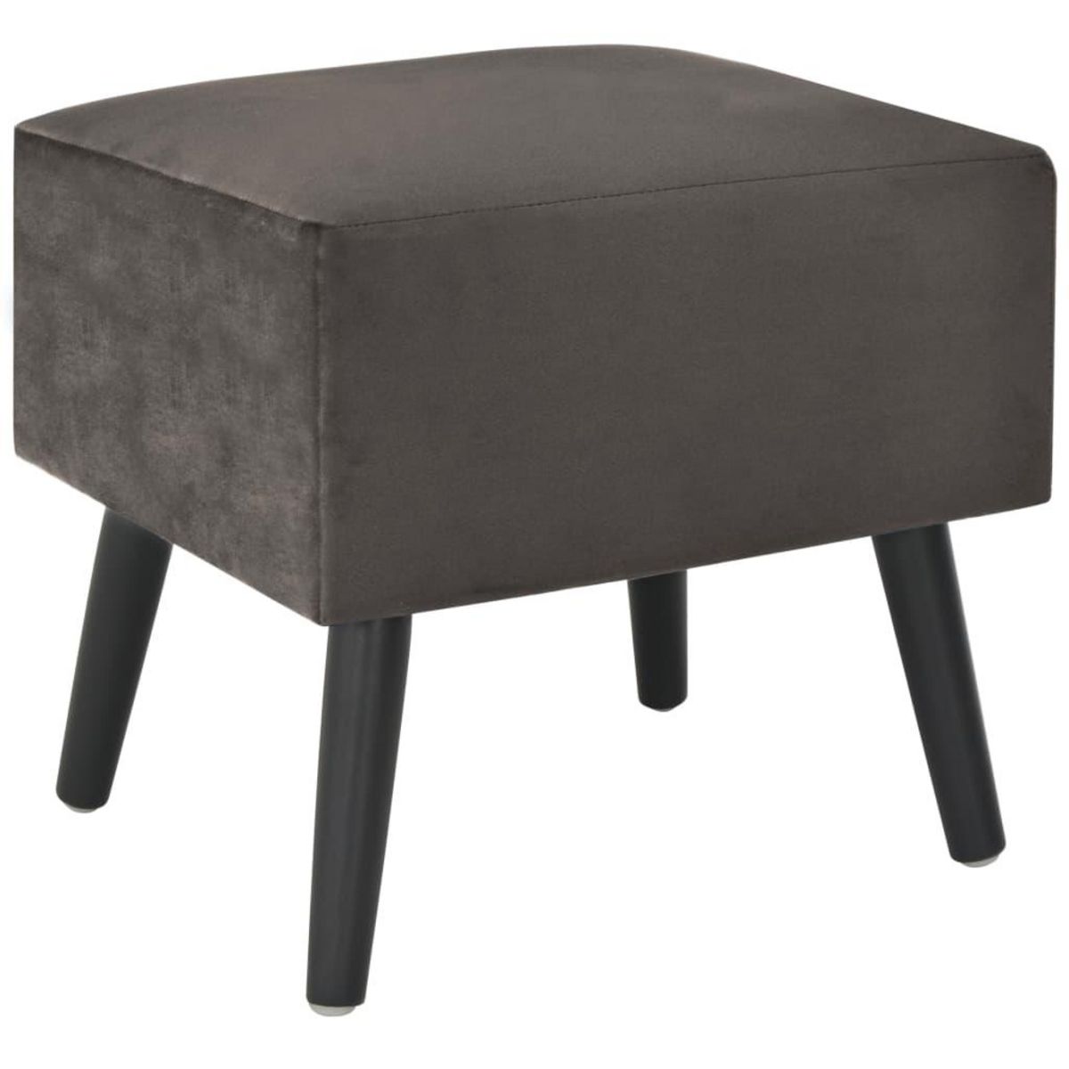 VIDAXL Table de chevet Gris 40x35x40 cm Velours