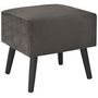 Voir la diapositive 3 : VIDAXL Table de chevet Gris 40x35x40 cm Velours