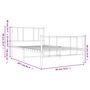 Voir la diapositive 6 : VIDAXL Cadre de lit metal sans matelas avec pied de lit noir 80x200 cm