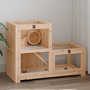 Voir la diapositive 2 : VIDAXL Cage a hamster 81x40x60 cm bois massif de sapin