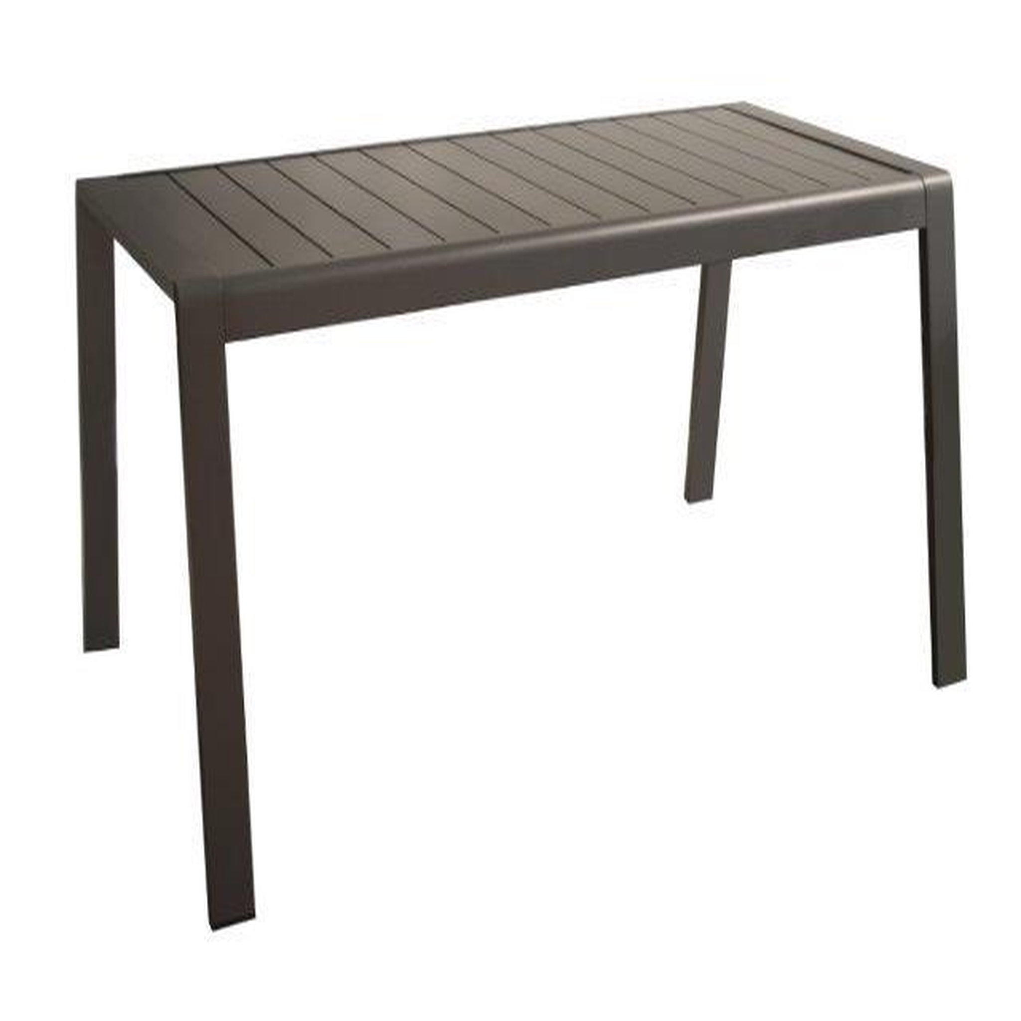 Proloisirs Table de jardin Le Marseille II en aluminium/lattes - 160 x 68 cm - graphite