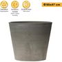 Voir la diapositive 2 : ART PLAST Pot de Fleur Gris 70L Ø50cm H47cm - Jardinière Extérieure Balcon Terrasse Jardin ARTPLAST