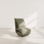 BEST MOBILIER Candice - banquette 1 place convertible clic-clac en velours côtelé. Coloris disponibles : Gris, Bleu, Orange, Vert, Beige