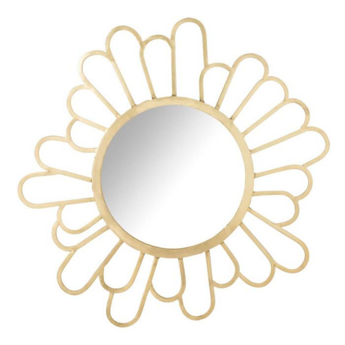 Paris Prix Miroir Mural Fleur en Métal  Moza  90cm Or