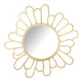 Voir la diapositive 1 : Paris Prix Miroir Mural Fleur en Métal  Moza  90cm Or