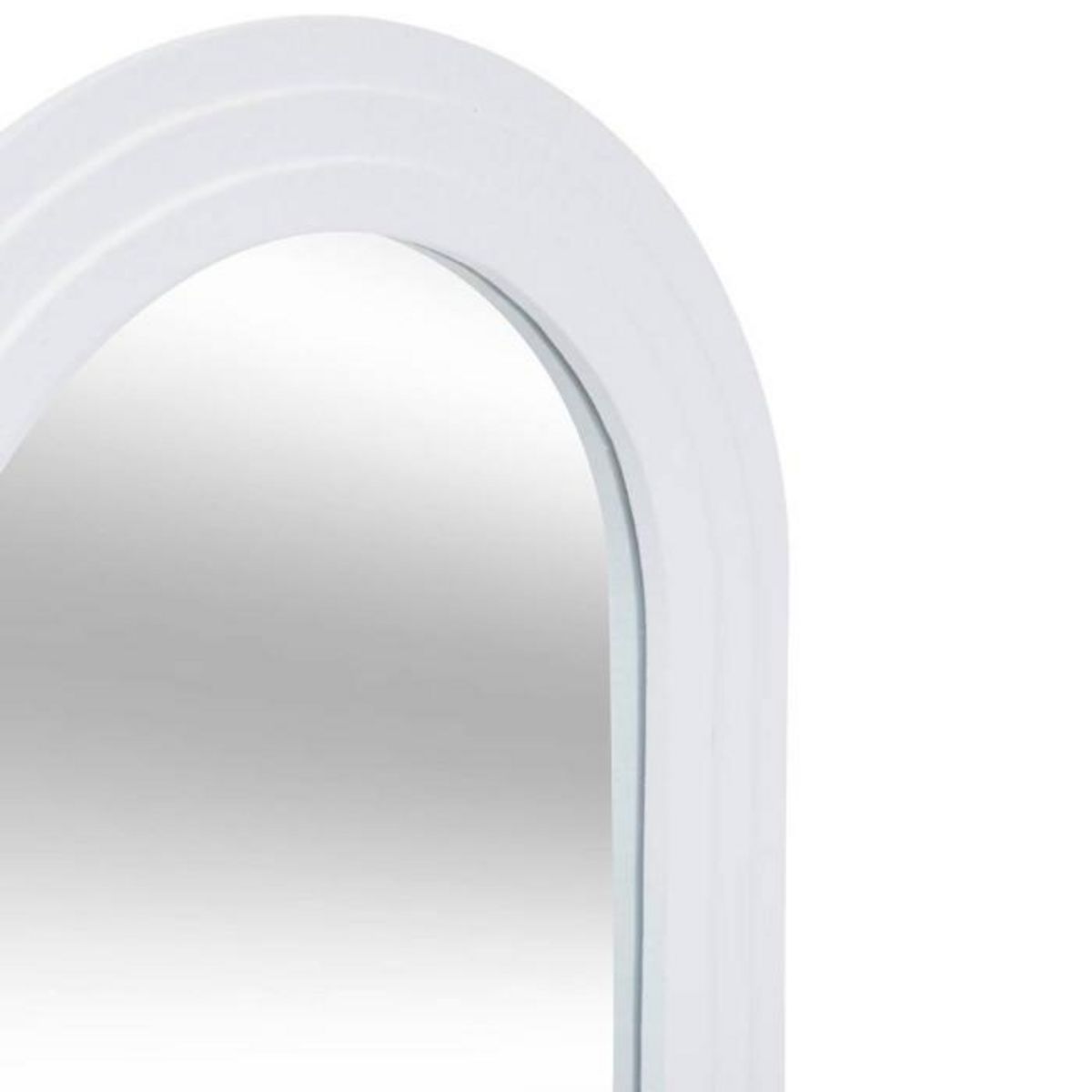 ATMOSPHERA Miroir Mural en Bois  Emily  55cm Blanc