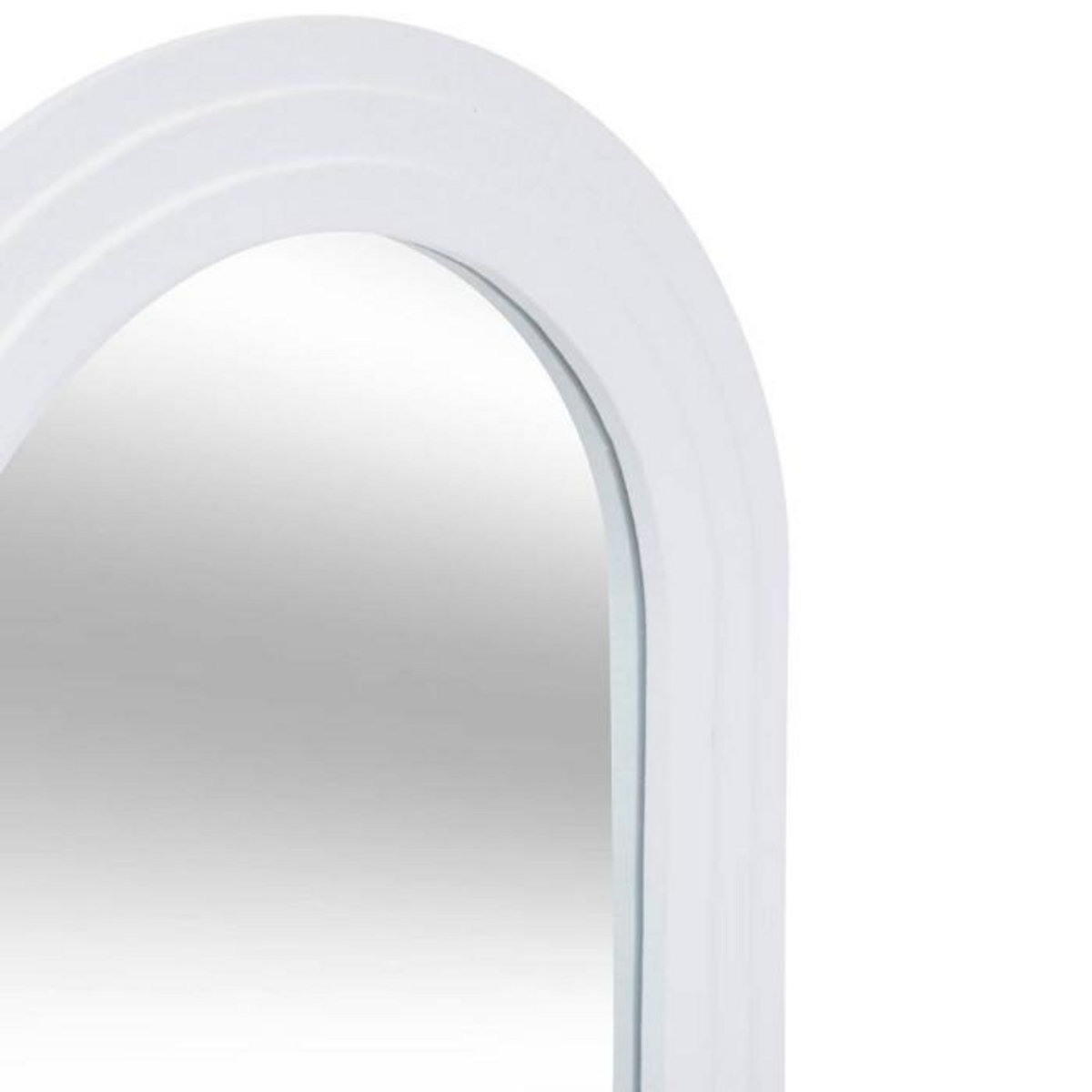 ATMOSPHERA Miroir Mural en Bois  Emily  55cm Blanc