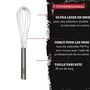 Voir la diapositive 2 : FM PROFESSIONAL Fouet de cuisine et pâtisserie en inox 30 cm FM Professional