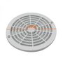 Voir la diapositive 2 : LINXOR Grille bonde de fond ronde pour piscine - Diam 18,5 cm - Blanc